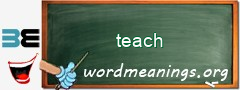 WordMeaning blackboard for teach